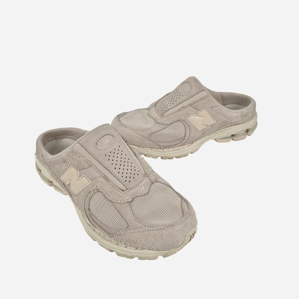 New Balance 2002r Mules in cream
